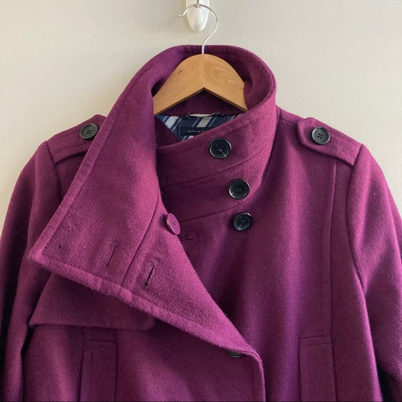 Tommy Hilfiger Purple Peacoat Size 10 - Picture 9 of 13